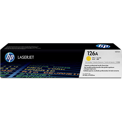 Genuine HP 126A Yellow Toner Cartridge (1,000 pages) 